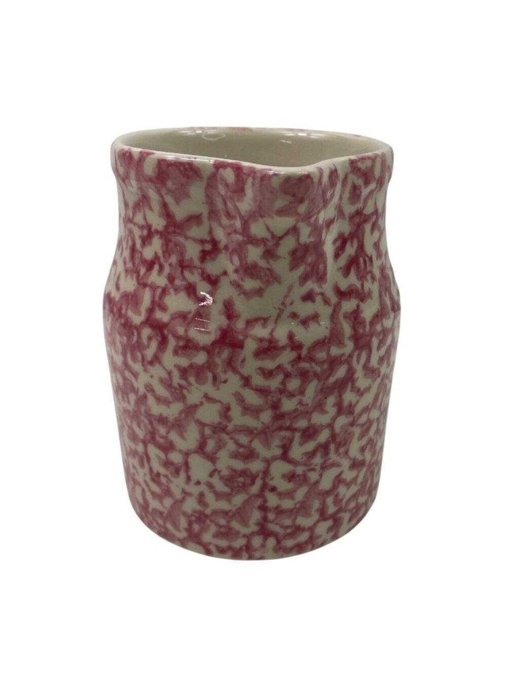 Gerald E Henn Red Spongeware 32 OZ Pitcher Stoneware - Picture 7 of 12